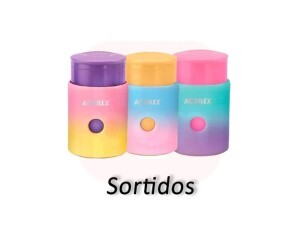 Apontador de Metal Escolar com Depósito Sortido Acrilex