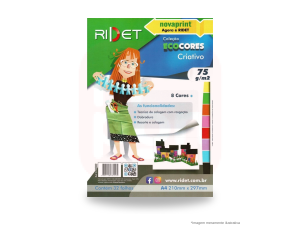 Bloco EcoCores Criativo A4 75G 32 Fls