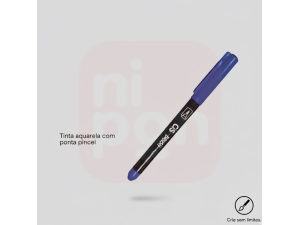 Caneta Marcador Brush Aquarelável CIS - Azul cobalto