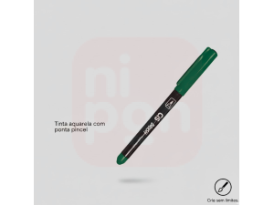 Caneta Marcador Brush Aquarelável CIS - Verde jade