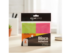 Post-it 38x50mm Neon – Kit com 4 Blocos
